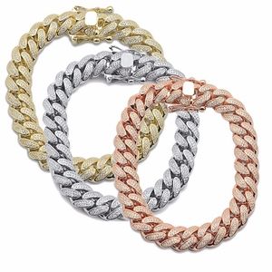 Hip Hop Bling Iced 12MM Micro Pave Cuban Link .925